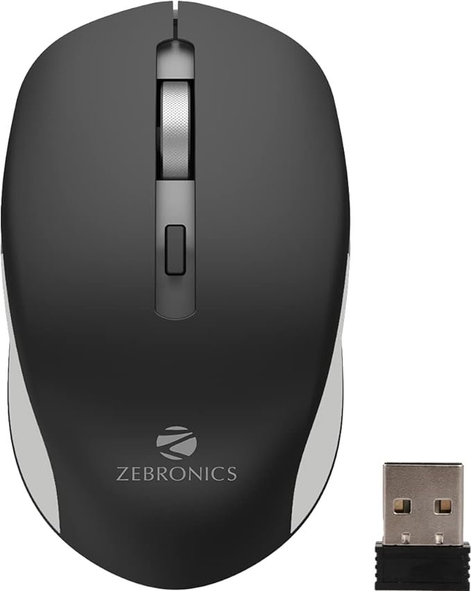A Comprehensive Review of Zebronics Wireless Optical Mouse: Black & Grey Edition